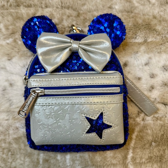 NWT *Discontinued* 2020 Disney Loungefly Make-A-Wish Mini Backpack Wristlet - Picture 3 of 6